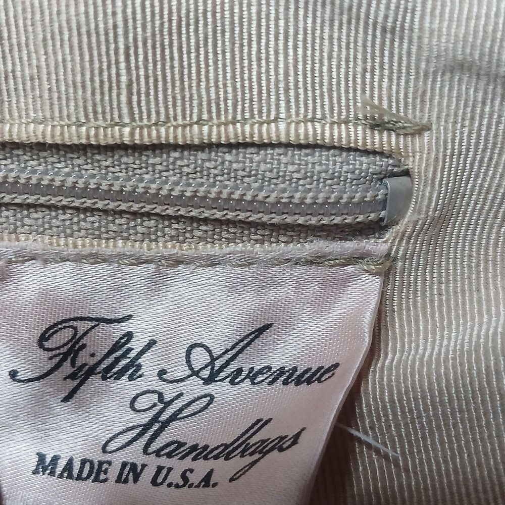 FIFTH AVENUE‎ HANDBAG TAN SHOULDER STRAP VINTAGE LEATHER - Picture 7 of 9